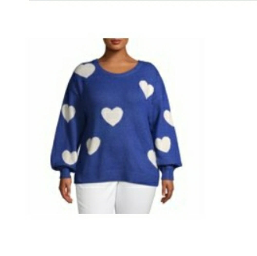 Terra and Skye heart sweater